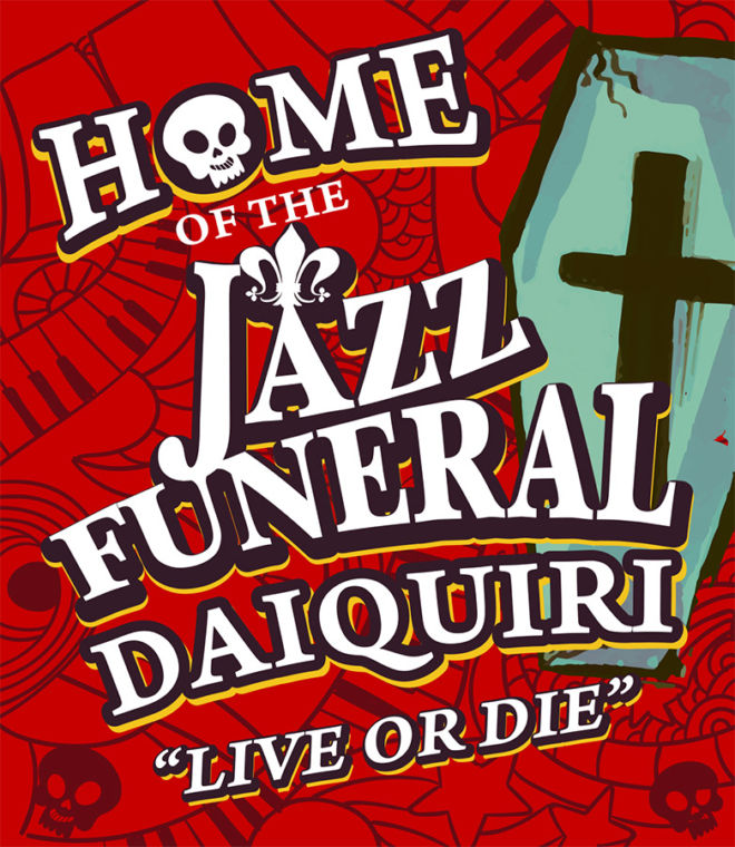 Jazz Funeral Daiquiris - St Louis Market - Located just off Bourbon St in the French Quarter - New Orleans